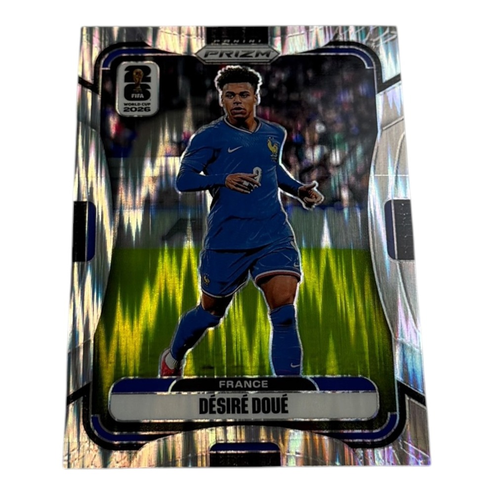 2026 Panini Prizm FIFA World Cup Desire Doue France Silver Mojo Prizm No 31 Card